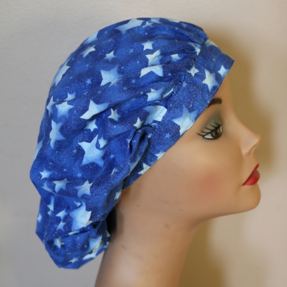 Starry Night Bouffant Scrub Hat